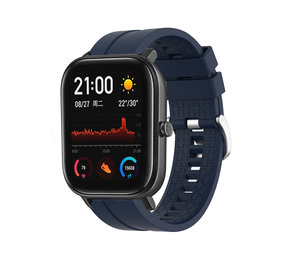 Strap-it® Xiaomi Amazfit GTS extreme silicone band (donkerblauw)