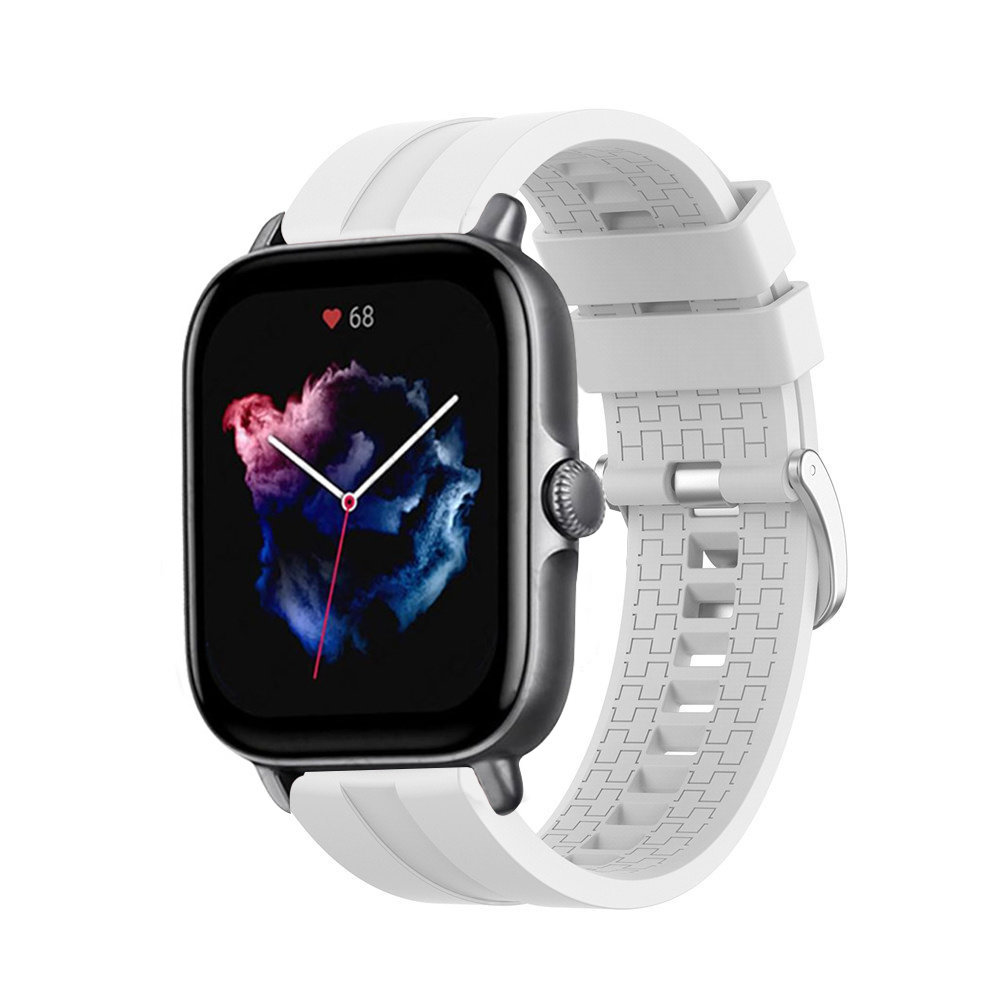 Strap-it® Strap-it Amazfit GTS 3 extreme silicone band (wit)