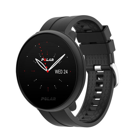 Strap-it® Strap-it Polar Ignite 2 extreme silicone band (zwart)