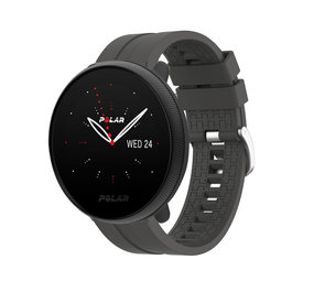 Strap-it® Polar Ignite 2 extreme silicone band (donkergrijs)