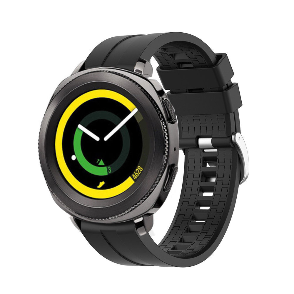 Strap-it® Strap-it Samsung Gear Sport extreme silicone band (zwart)