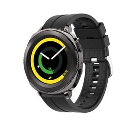 Strap-it® Samsung Gear Sport extreme silicone band (zwart)