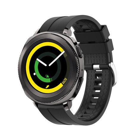 Strap-it® Strap-it Samsung Gear Sport extreme silicone band (zwart)