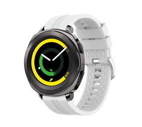 Strap-it® Samsung Gear Sport extreme silicone band (wit)