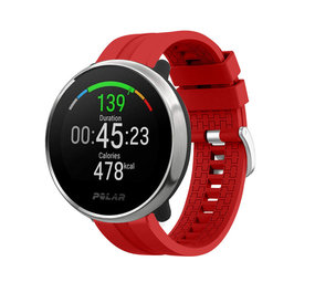Strap-it® Polar Unite extreme silicone band (rood)