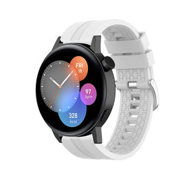 Strap-it® Huawei Watch GT 3 42mm extreme silicone band (wit)