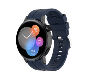Strap-it® Huawei Watch GT 3 42mm extreme silicone band (donkerblauw)
