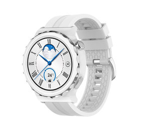 Strap-it® Huawei Watch GT 3 Pro 43mm extreme silicone band (wit) Strap-it® Huawei Watch GT 3 Pro 43mm extreme silicone band (wit)