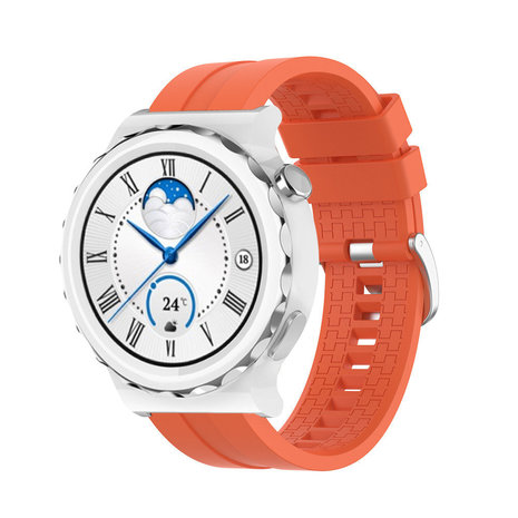 Strap-it® Strap-it Huawei Watch GT 3 Pro 43mm extreme silicone band (oranje)