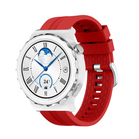Strap-it® Strap-it Huawei Watch GT 3 Pro 43mm extreme silicone band (rood)
