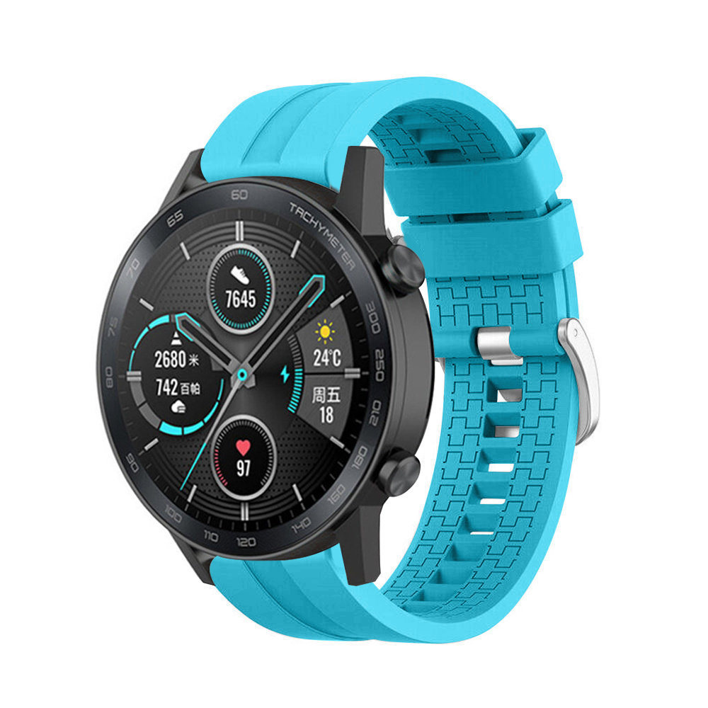 Strap-it® Strap-it Honor Magic Watch 2 extreme silicone band (lichtblauw)