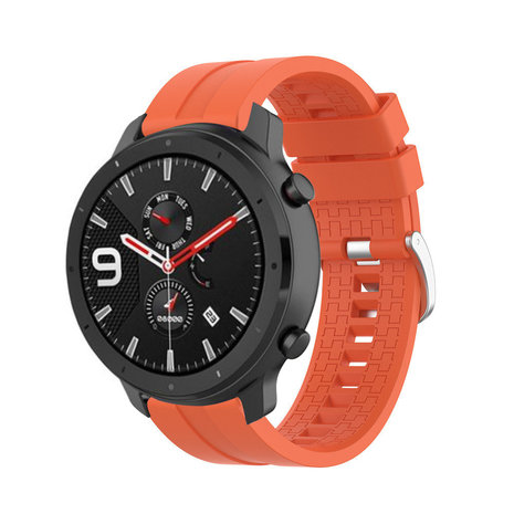 Strap-it® Strap-it Xiaomi Amazfit GTR extreme silicone band (oranje)