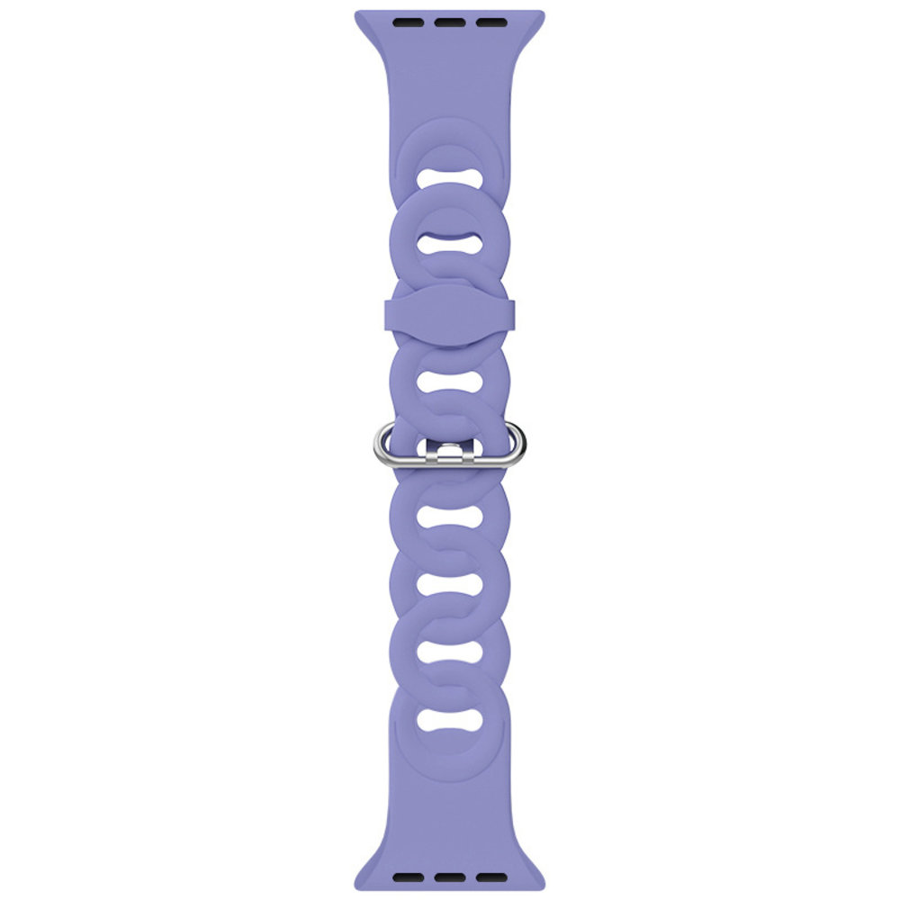 Strap-it® Strap-it Apple Watch silicone chain band (lila)