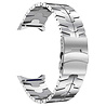 Strap-it® Strap-it Samsung Galaxy Watch 4 Classic 42mm steel iron band (zilver) Strap-it® Strap-it Samsung Galaxy Watch 4 Classic 42mm steel iron band (zilver)
