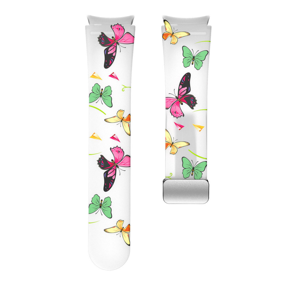 Strap-it® Strap-it Luminous Butterfly Samsung Galaxy Watch 4 Classic 46mm magnetisch bandje