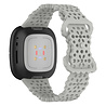 Strap-it® Strap-it Fitbit Sense siliconen bandje met patroon (grijs) Strap-it® Strap-it Fitbit Sense siliconen bandje met patroon (grijs)
