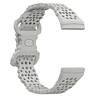 Strap-it® Strap-it Fitbit Sense siliconen bandje met patroon (grijs) Strap-it® Strap-it Fitbit Sense siliconen bandje met patroon (grijs)