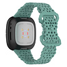 Strap-it® Strap-it Fitbit Sense siliconen bandje met patroon (groen) Strap-it® Strap-it Fitbit Sense siliconen bandje met patroon (groen)