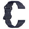 Strap-it® Strap-it Fitbit Sense siliconen bandje met patroon (donkerblauw) Strap-it® Strap-it Fitbit Sense siliconen bandje met patroon (donkerblauw)