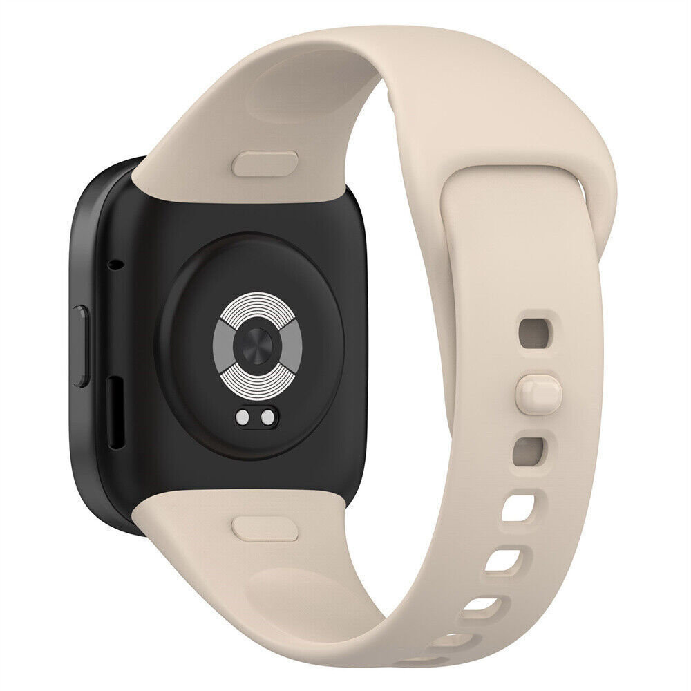 Strap-it® Strap-it Redmi Watch 3 siliconen bandje (lichtbeige)