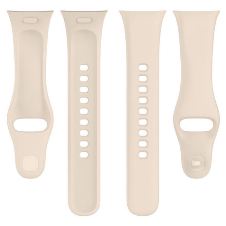 Strap-it® Strap-it Redmi Watch 3 siliconen bandje (lichtbeige)