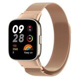 Strap-it® Redmi Watch 3 Milanese band (rosé goud)