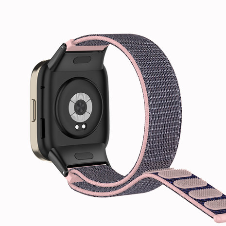Strap-it® Strap-it Redmi Watch 3 nylon bandje (pink sand)