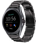 Strap-it® Strap-it Fossil Gen 5e 44mm titanium bandje (zwart)