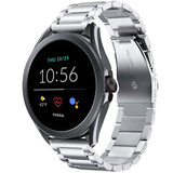 Strap-it® Fossil Gen 5e 44mm titanium bandje (zilver)