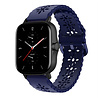 Strap-it® Strap-it Amazfit GTS 2 siliconen bandje met patroon (donkerblauw) Strap-it® Strap-it Amazfit GTS 2 siliconen bandje met patroon (donkerblauw)