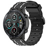 Strap-it® Strap-it Honor Magic Watch 2 sport gesp band (zwart/wit) Strap-it® Strap-it Honor Magic Watch 2 sport gesp band (zwart/wit)