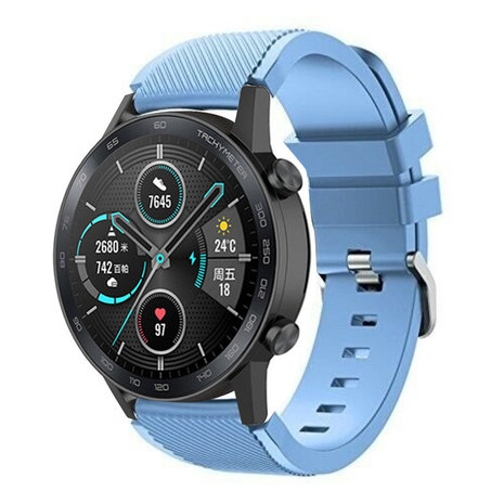 Strap-it® Strap-it Honor Magic Watch 2 siliconen bandje (zandblauw)