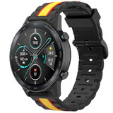 Strap-it® Honor Magic Watch 2 Special Edition band (zwart/geel)