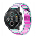 Strap-it® Honor Magic Watch 2 stalen band (regenboog)
