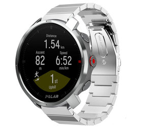 Strap-it® Polar Grit X metalen bandje (zilver)