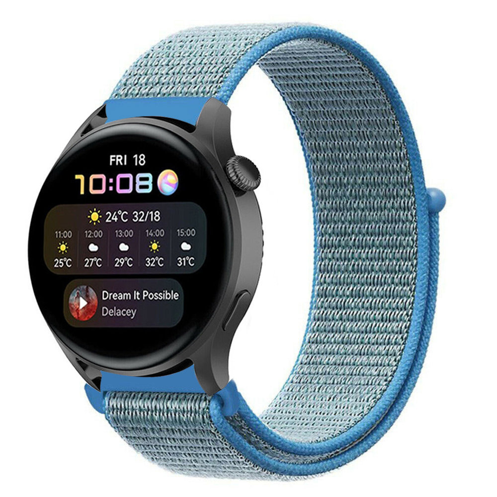 Strap-it® Strap-it Huawei Watch 3 (Pro) nylon band (blauw)