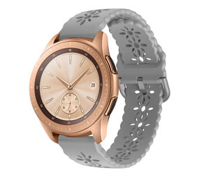 Strap-it® Samsung Galaxy Watch 42mm siliconen bandje met patroon (grijs)