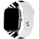Strap-it® Wild Zebra Amazfit GTS 3 bandje
