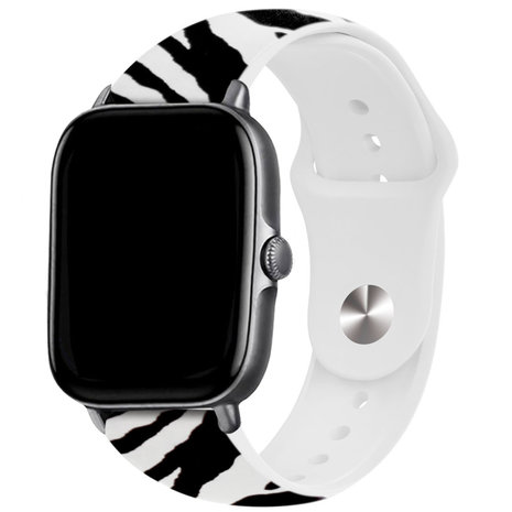 Strap-it® Strap-it Wild Zebra Xiaomi Amazfit Bip bandje