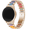 Strap-it® Strap-it Huawei Watch GT 3 42mm stalen resin band (rosé goud/kleurrijk) Strap-it® Strap-it Huawei Watch GT 3 42mm stalen resin band (rosé goud/kleurrijk)