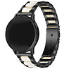 Strap-it® Strap-it Samsung Gear Sport stalen resin band (zwart/wit) Strap-it® Strap-it Samsung Gear Sport stalen resin band (zwart/wit)