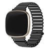 Strap-it® Strap-it Fitbit Versa 4 stalen loop bandje (zwart) Strap-it® Strap-it Fitbit Versa 4 stalen loop bandje (zwart)
