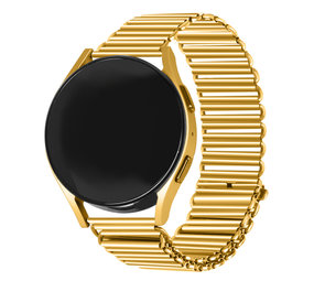 Strap-it® Samsung Galaxy Watch 3 41mm stalen loop bandje (goud)