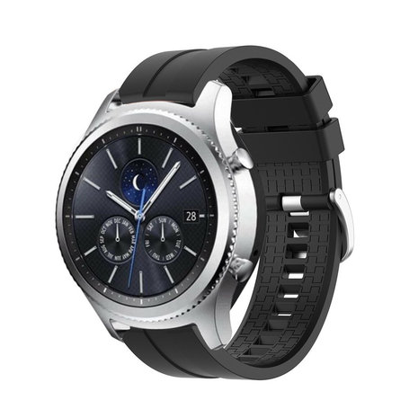Strap-it® Strap-it Samsung Gear S3 extreme silicone band (zwart)