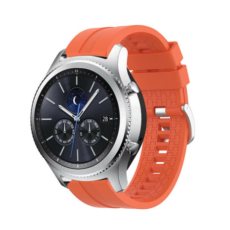 Strap-it® Strap-it Samsung Gear S3 extreme silicone band (oranje)