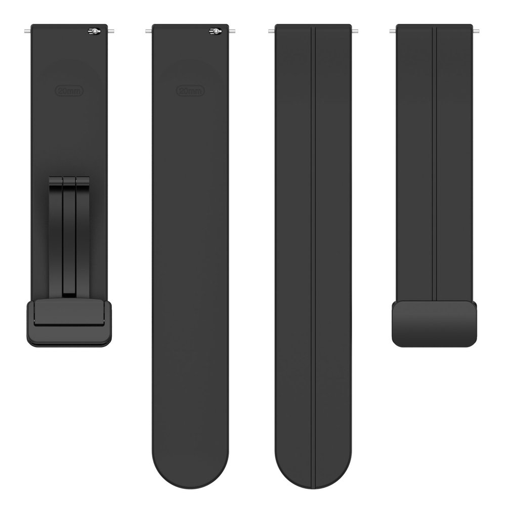 Strap-it® Strap-it Polar Vantage M D-buckle siliconen bandje (zwart)