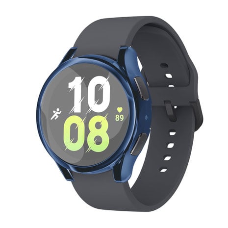 Strap-it® Strap-it Samsung Galaxy Watch 5 44mm TPU case (donkerblauw)