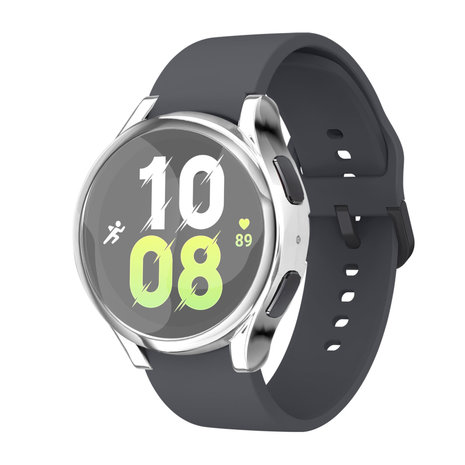 Strap-it® Strap-it Samsung Galaxy Watch 5 44mm TPU case (zilver)