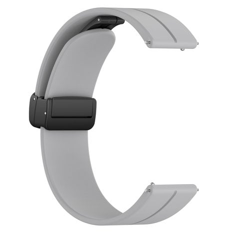 Strap-it® Strap-it Huawei Watch GT 2 D-buckle siliconen bandje (lichtgrijs)