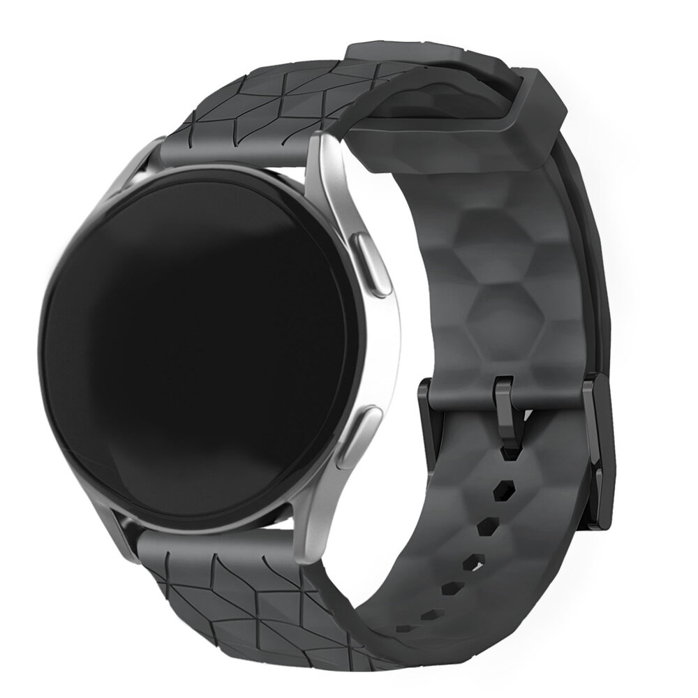 Strap-it® Strap-it Amazfit GTR 3 (Pro) silicone hexa band (zwart)